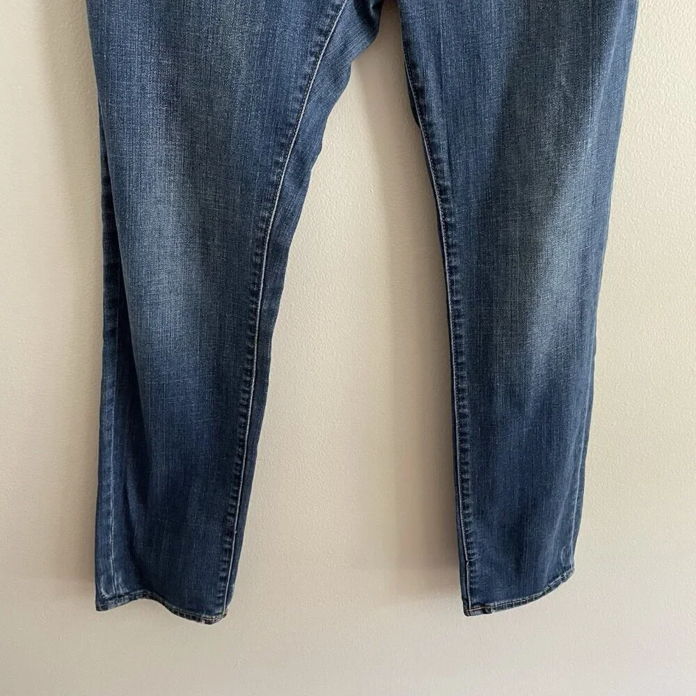 J.Crew Mercantile Men 30X30 Blue Medium Wash Denim Mid Rise Slim Fit Flex Jeans